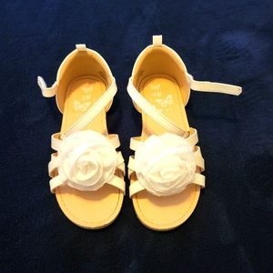 Girls H&M White Sandals Size 12